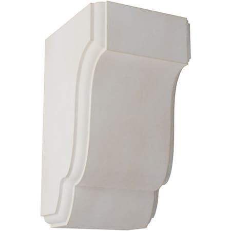Ekena Millwork 2 1/2"W x 2 3/4"D x 4 1/2"H Capistrano Mission Wood Vintage Decor Corbel, Chalk Dust White CORWD02X02X04CPWH